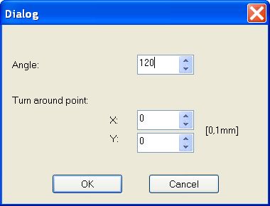 rotate object dialog