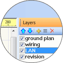 buttons in the layers panel