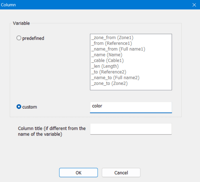 wire attributes